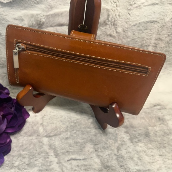 Kenneth Cole New York Bi-fold Brown Leather Wallet Checkbook Organizer - Picture 2 of 11